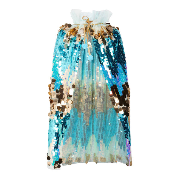Cape de costume Colette — Bleu Aube