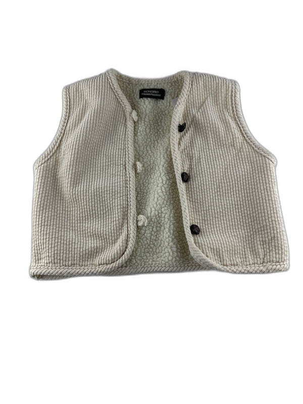 Monoprix - Gilet sans manches écru - taille 5 ans - seconde main
