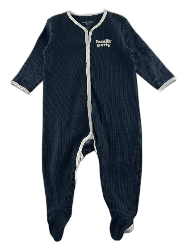 émoi émoi - Pyjama en coton ouverture devant marine (family party) - taille 18 mois - seconde main