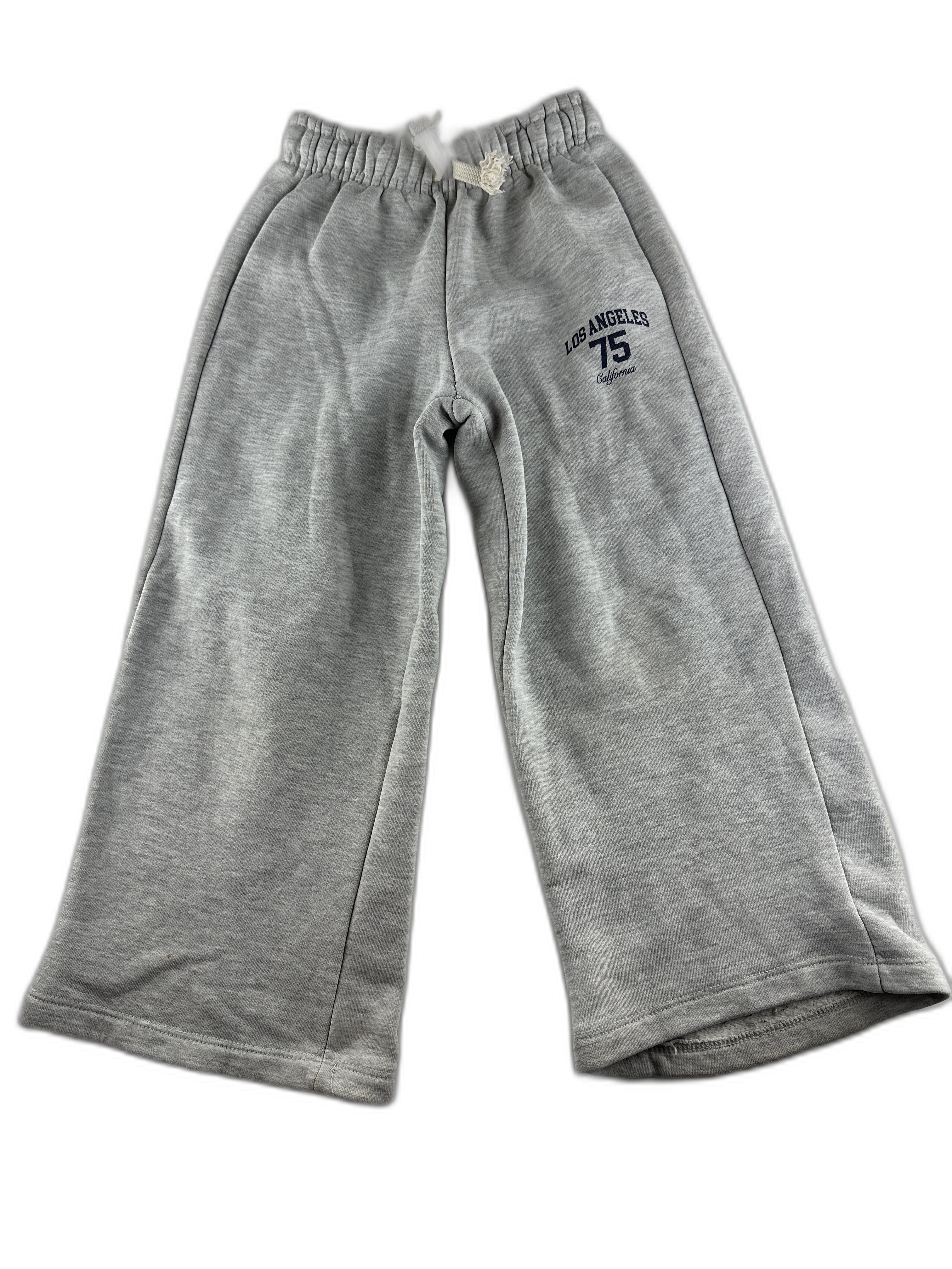 Zara - Pantalon de jogging gris chiné  (los angeles 75 california) - taille 6 ans
