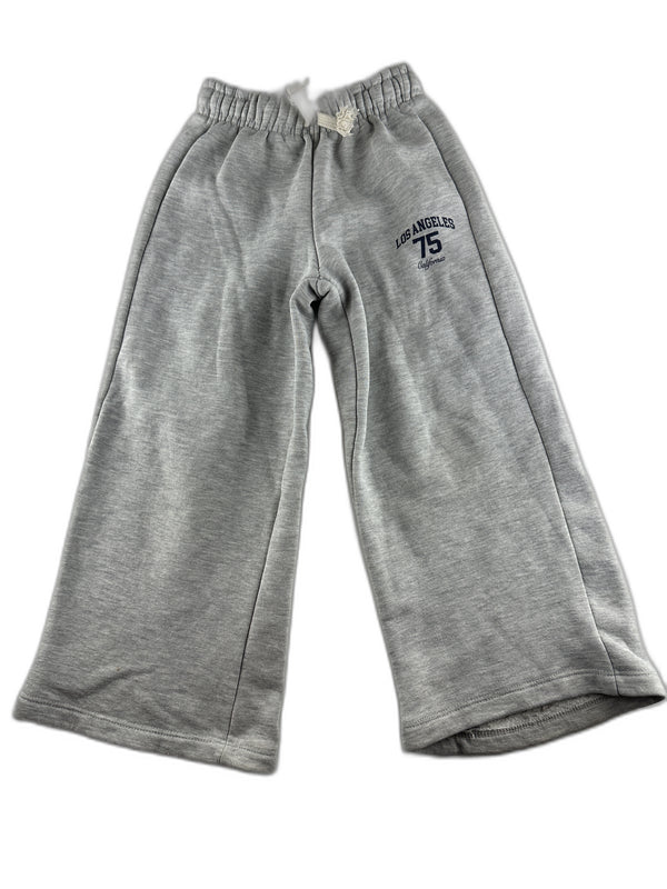 Zara - Pantalon de jogging gris chiné  (los angeles 75 california) - taille 6 ans