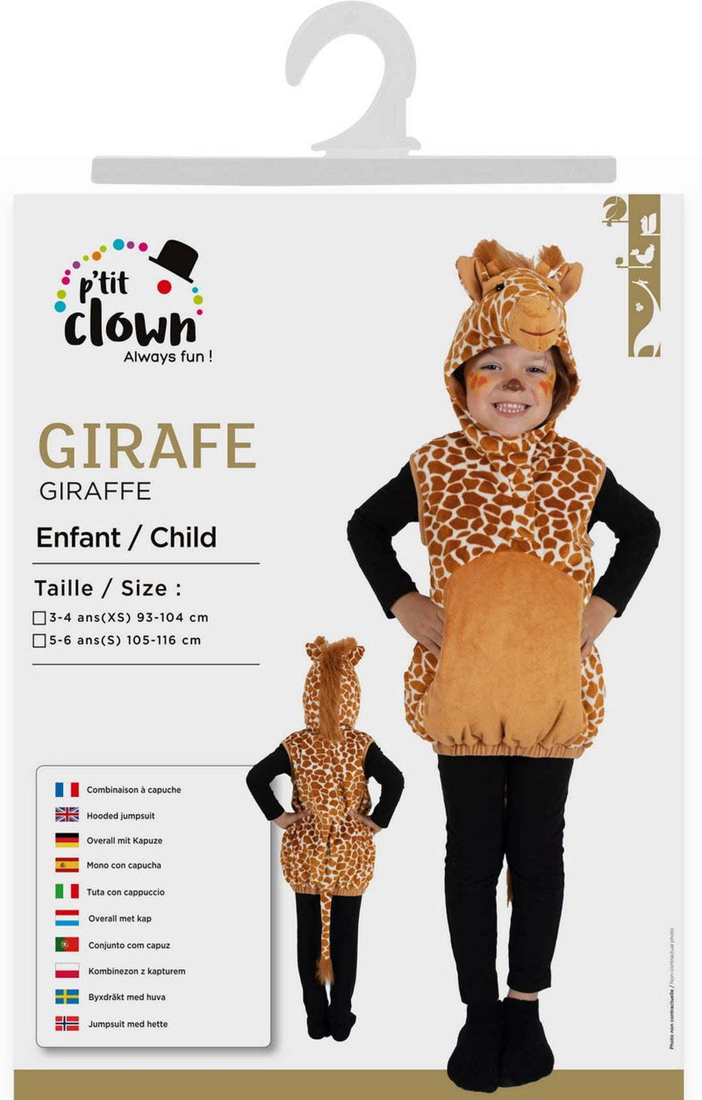 Costume Girafe - Enfant - 3/4 Ans