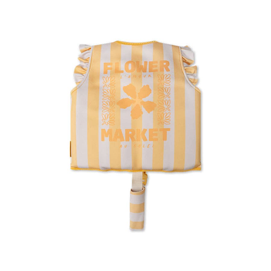 Aide à la  flottaison Jaune - Marché aux fleurs - 2/3 ans