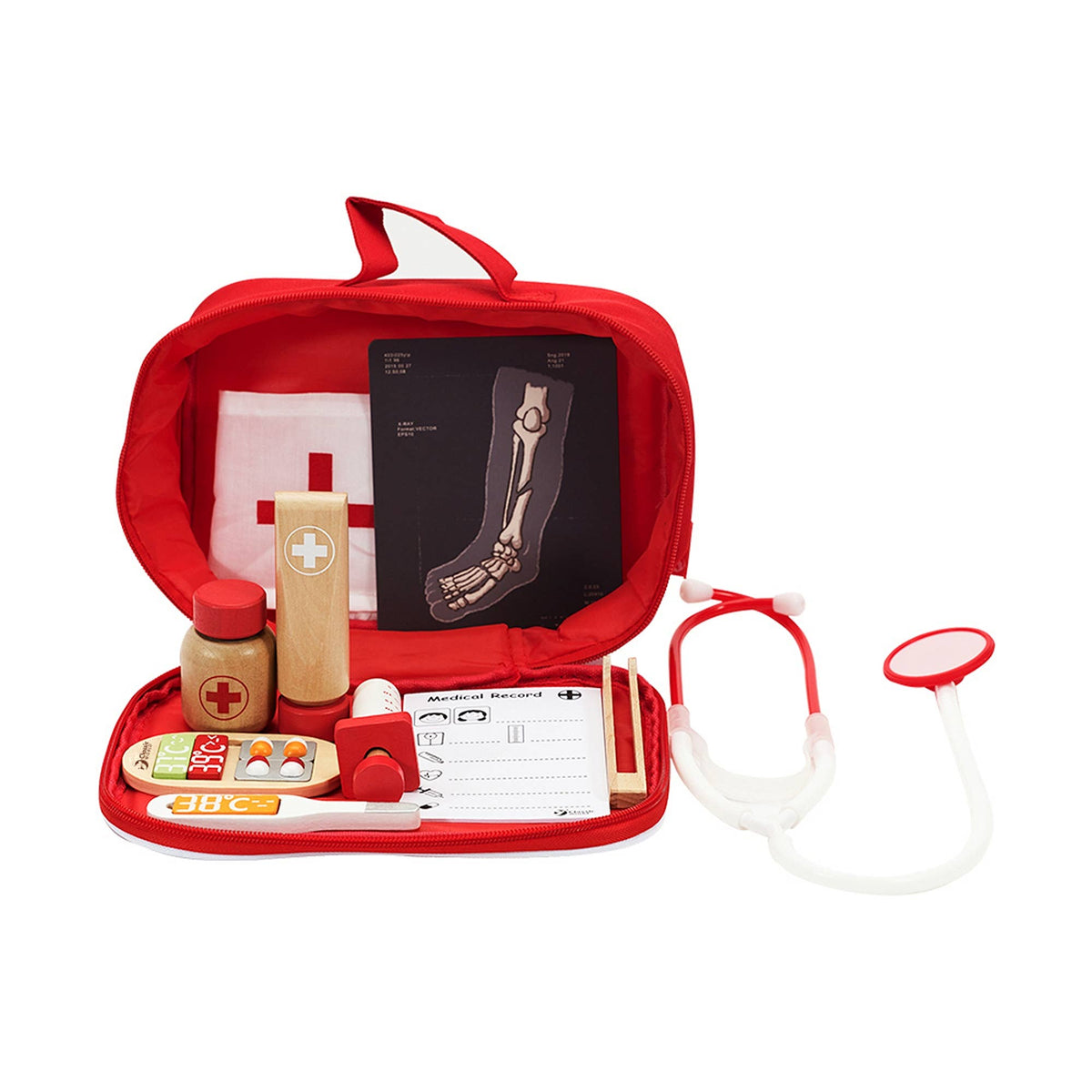 Ensemble de docteur classique rouge: Ab 3 Jahre / 22,5x17x8 cm