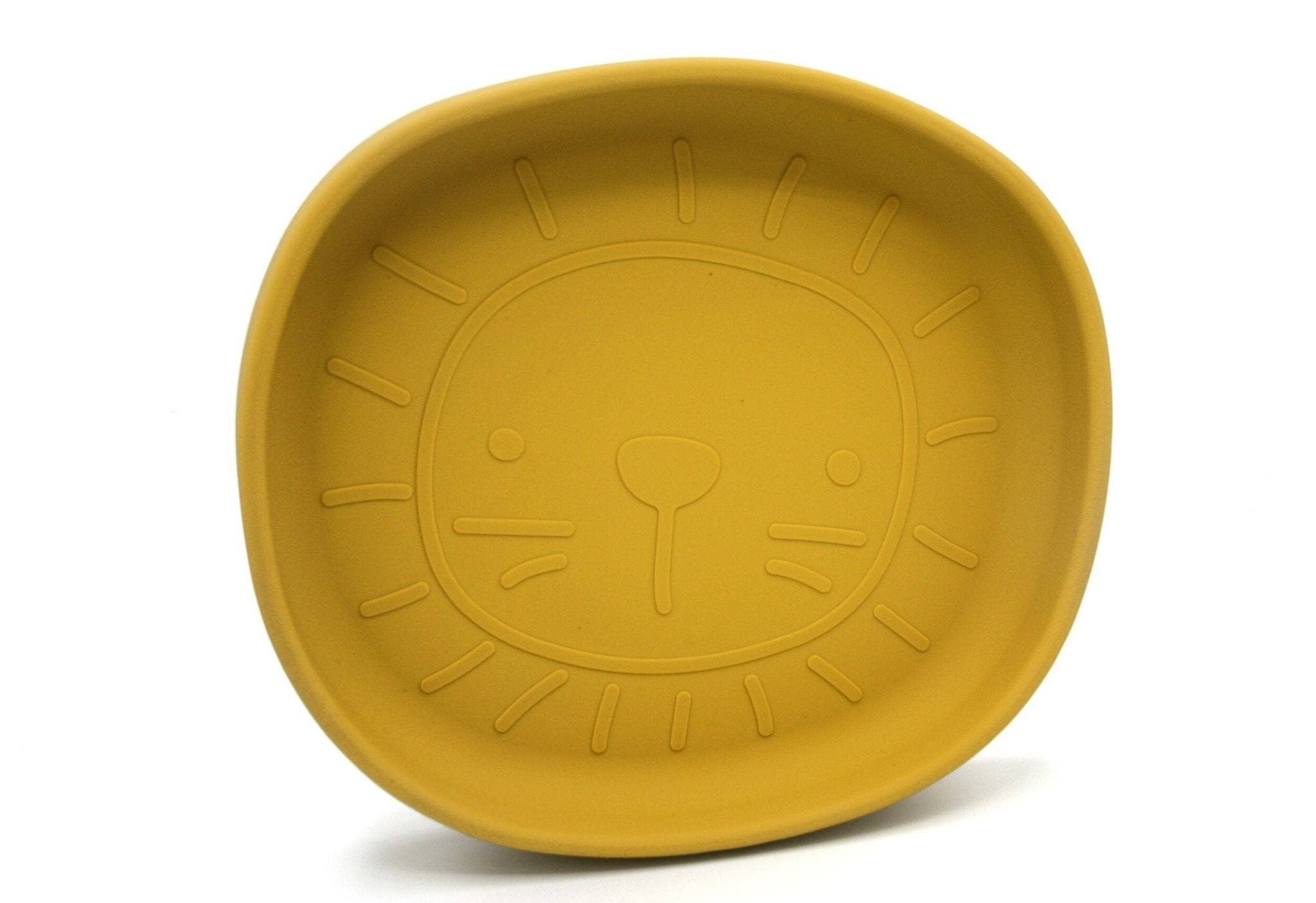 Assiette en silicone avec ventouse - Enfant - coloris Alfie Moutarde -