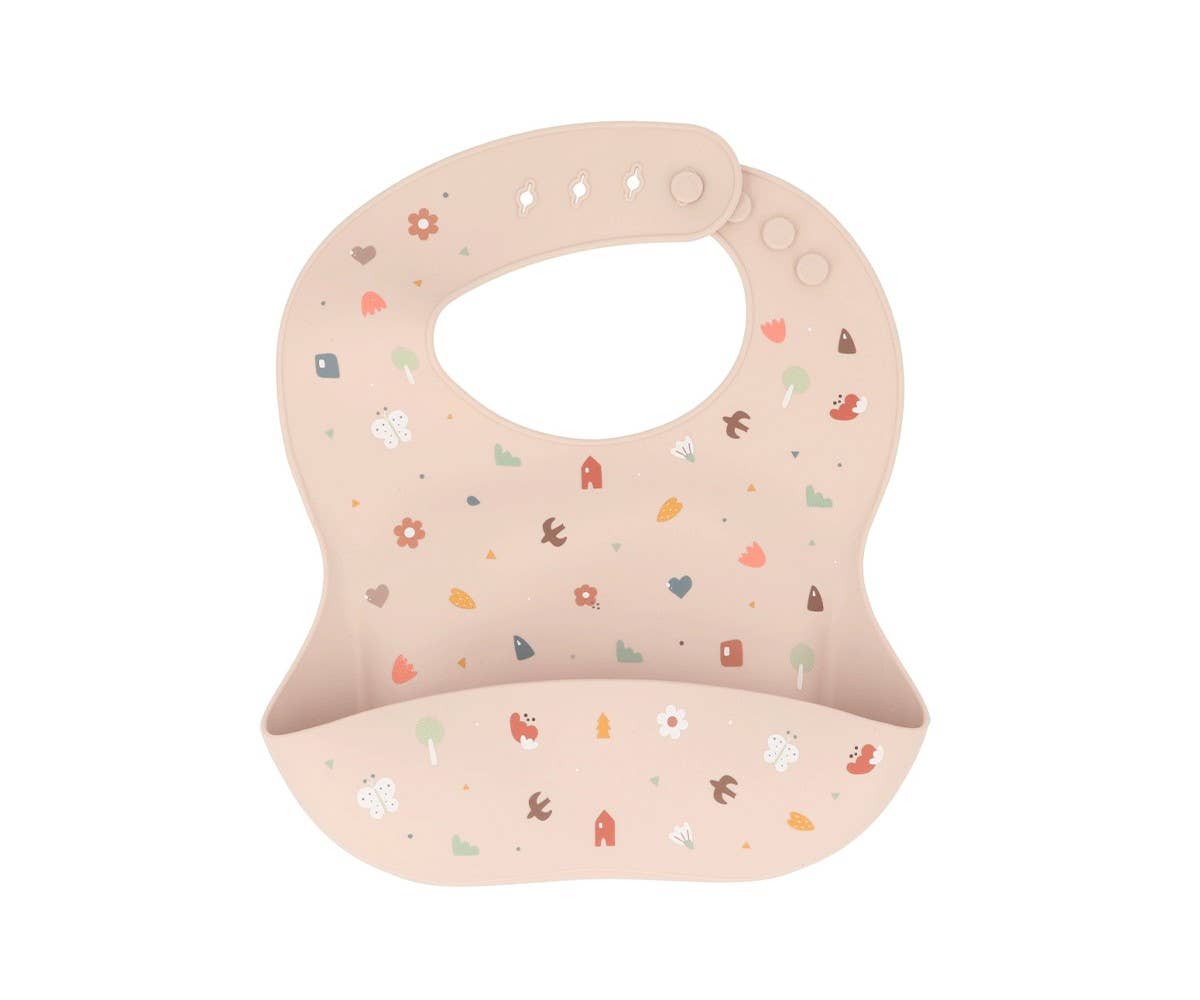 Bavoir en silicone - Geometric Nature
