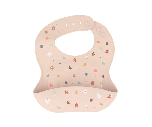 Bavoir en silicone - Geometric Nature