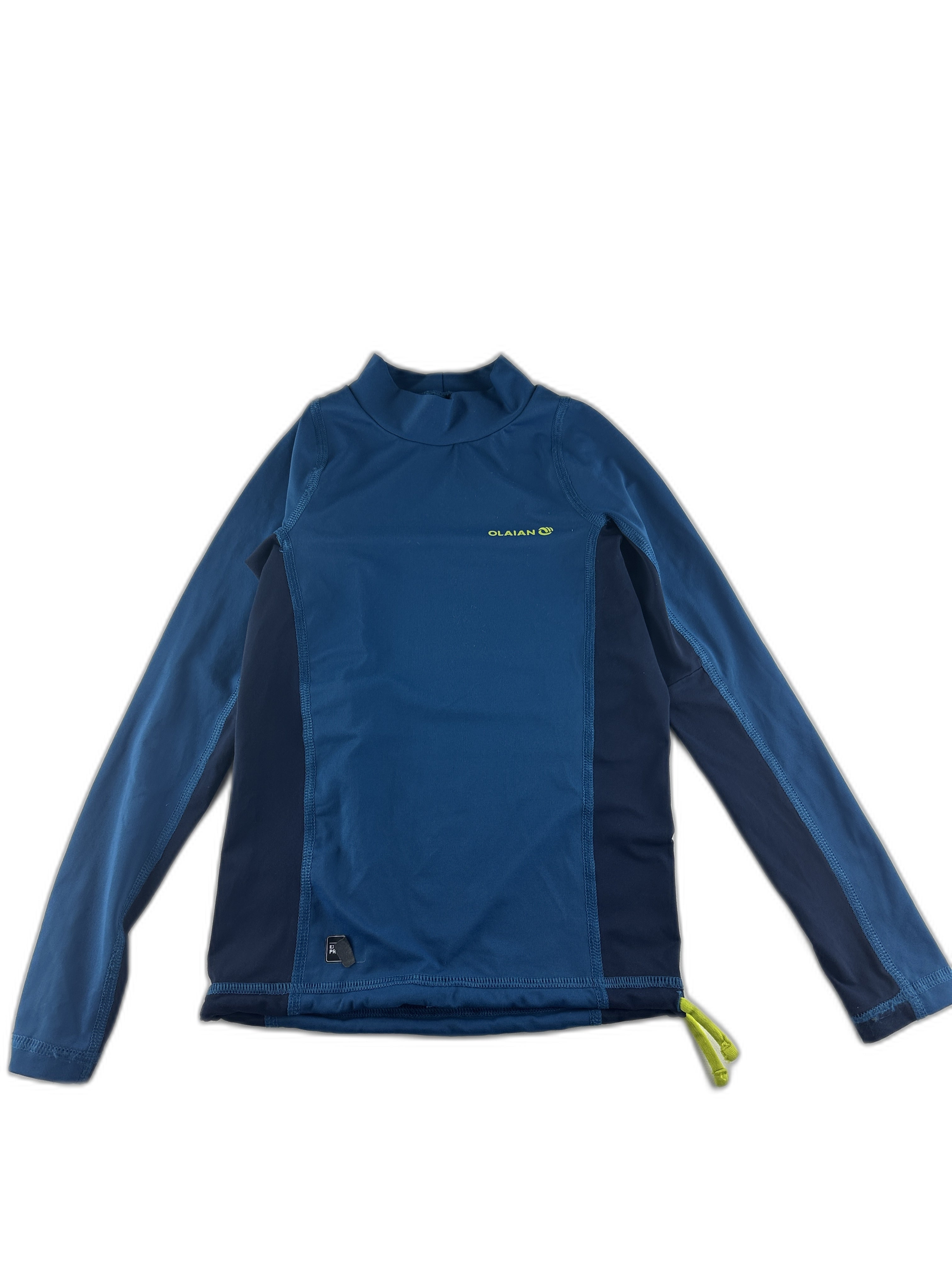 Olaian - T-shirt anti-UV manches longues bleu a uni - taille FL - seconde main
