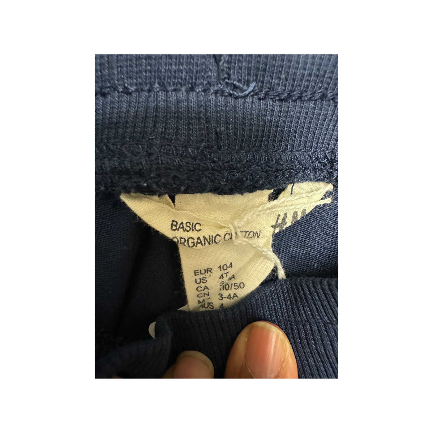 Pantalon jogging H&M marine 3-4 ans seconde main enfant