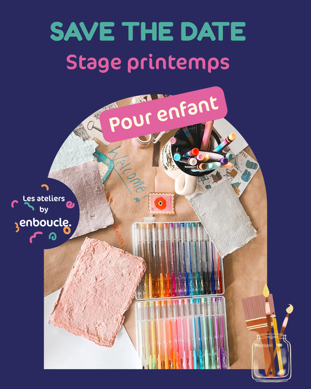 Stage créatif - vacances de printemps - enfant - La Rochelle