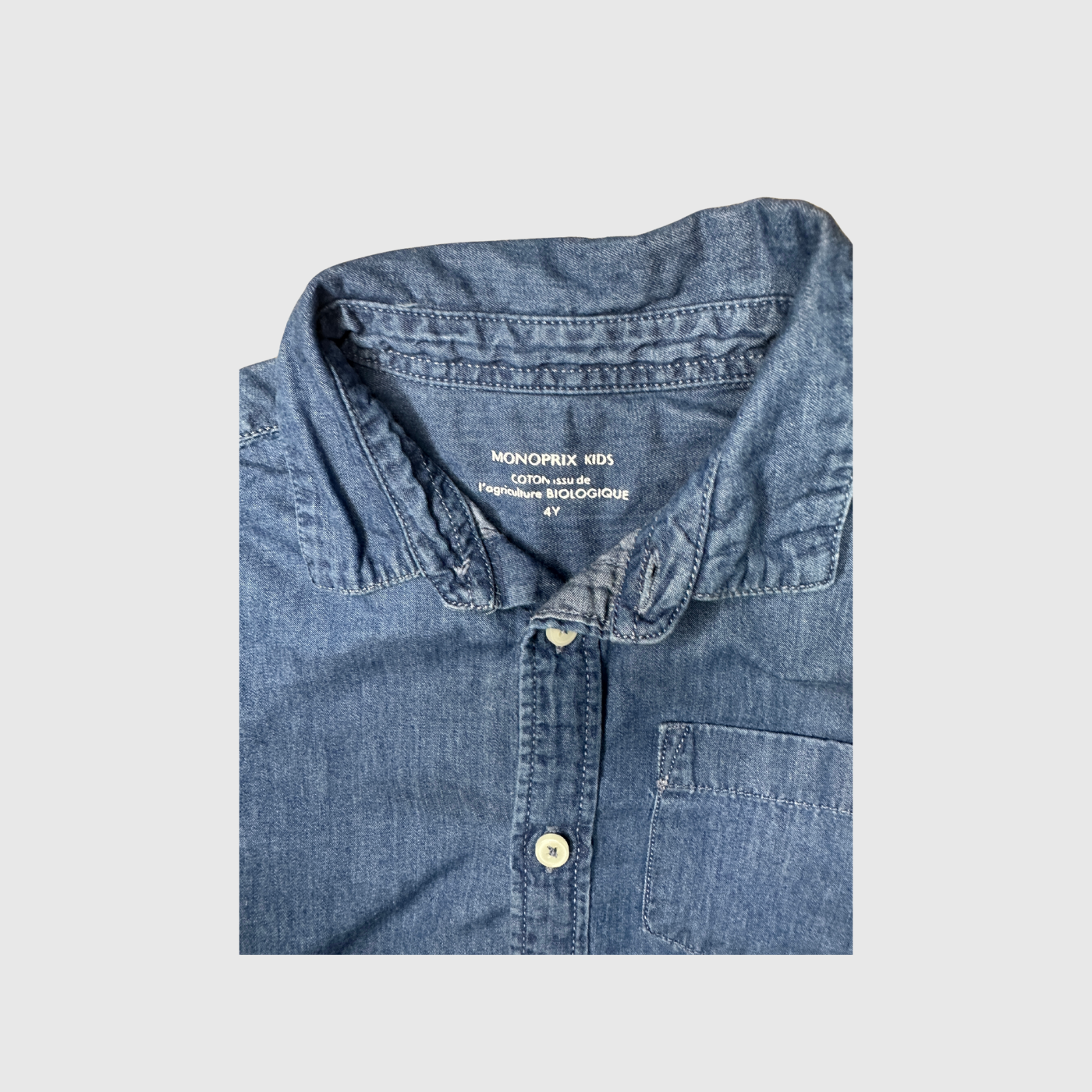 Chemise denim light 4 ans Monoprix kids