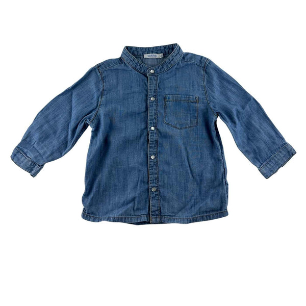 Bout'chou - Chemise denim light - 12 mois - seconde main
