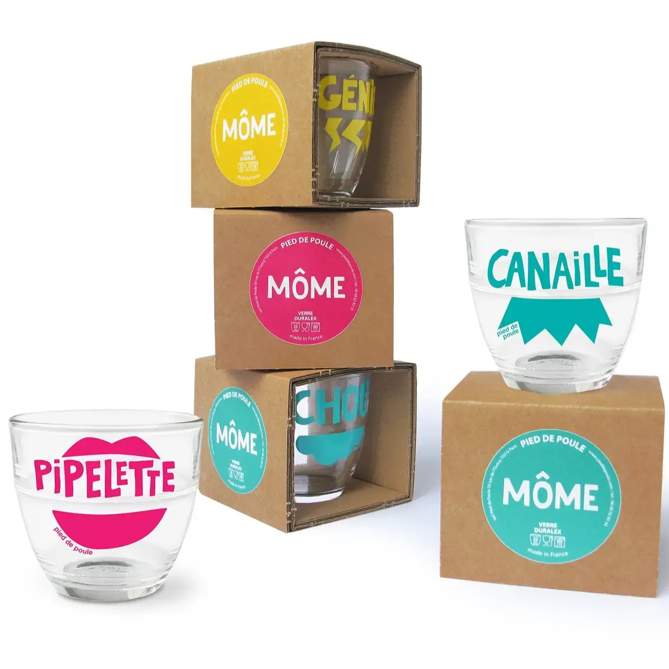 Verre Gigogne Duralex - CHIPIE FUCHIA