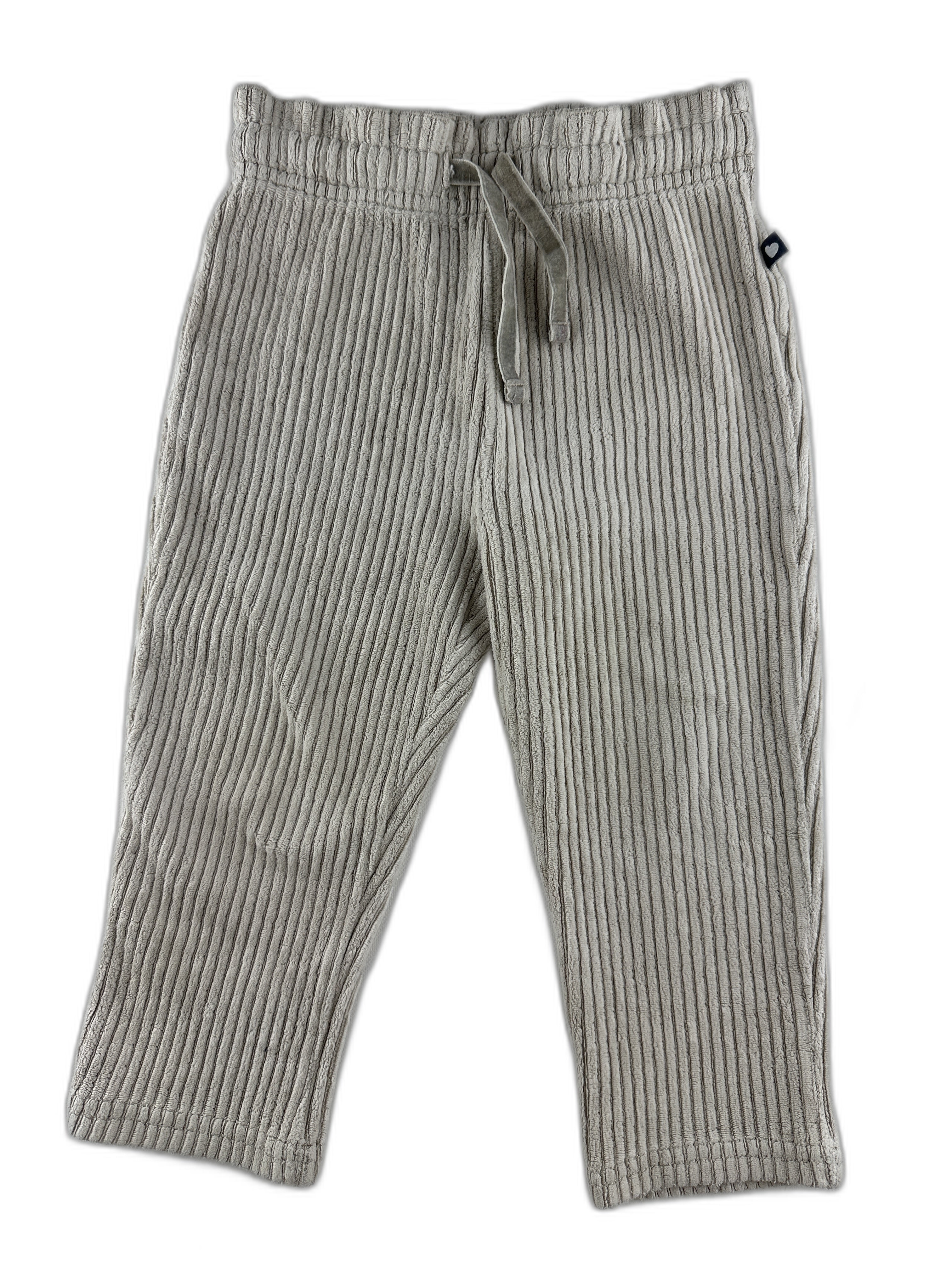 Bout'chou - Pantalon en velours côtelé beige - taille 18 mois - seconde main