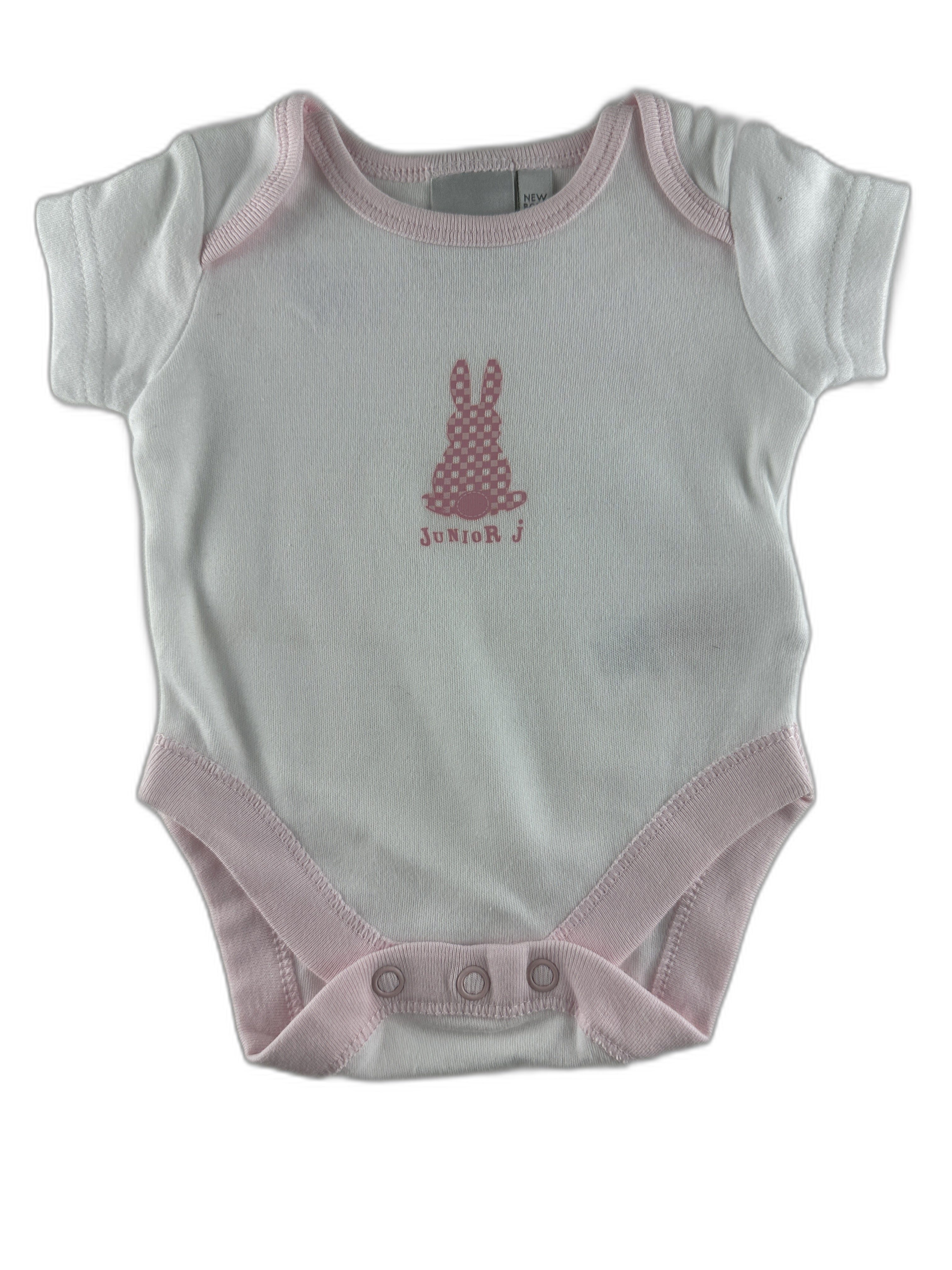 Junior J - Body manches courtes blanc - taille Naissance - seconde main