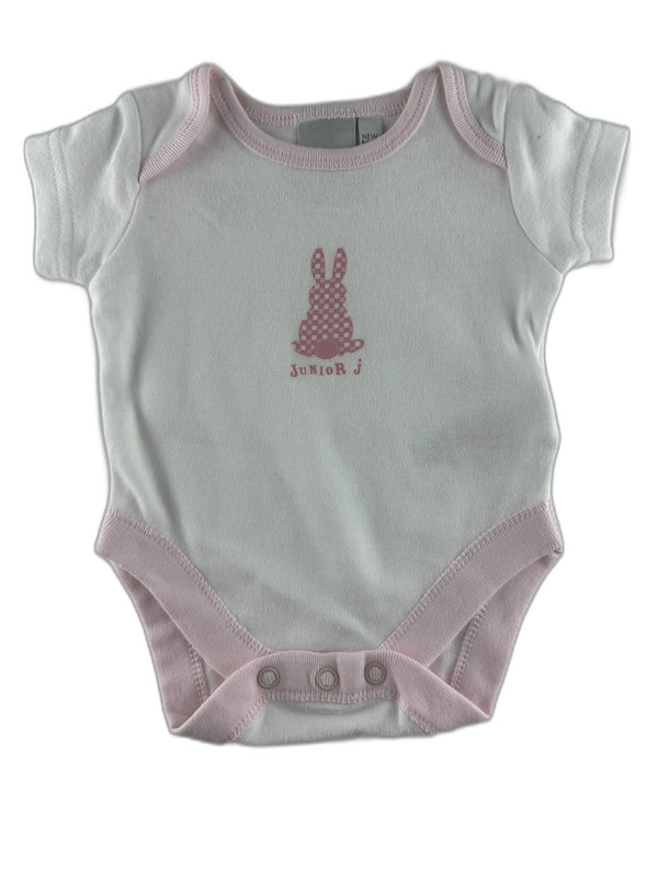 Junior J - Body manches courtes blanc - taille Naissance - seconde main
