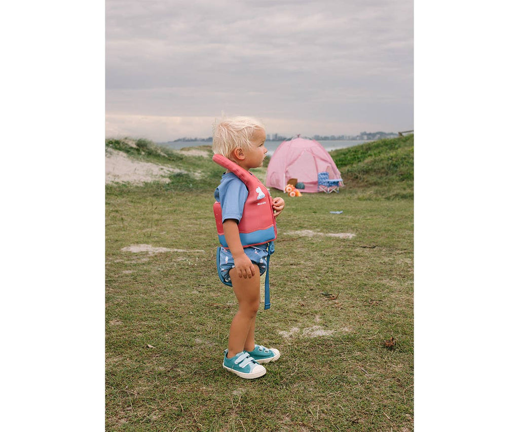 Gilet flottaison et d'apprentissage Hippos Taille 1-2 ans