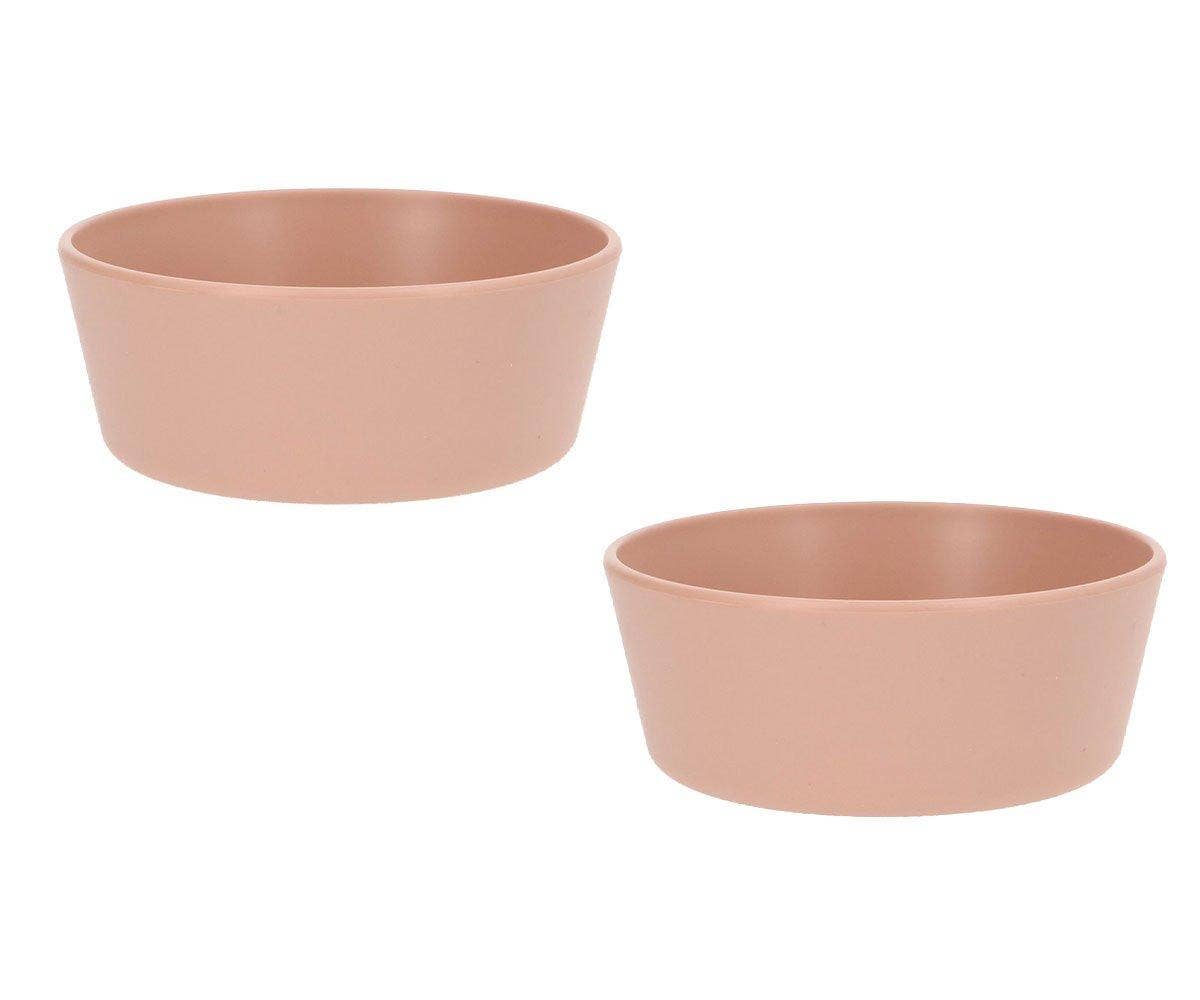 Lot de 2 bols rose clair