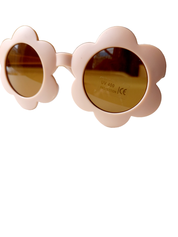 Lunettes de soleil enfants forme fleur ronde blush | lunettes de soleil enfant