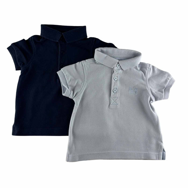 Cyrillus - Lot de deux polo manches courtes - taille 6 mois - seconde main