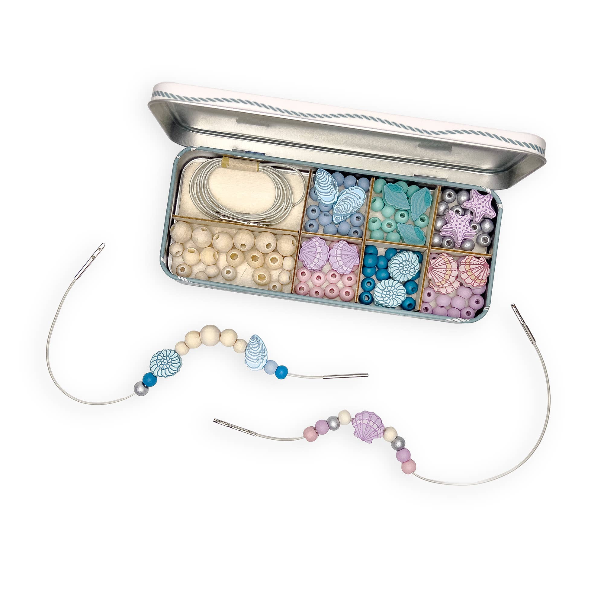 Kit de perles pour bracelet de coquillages