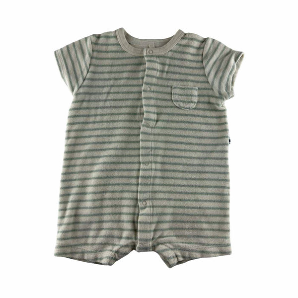Petit bateau - Combinaison éponge rayée, manches courtes - taille 6 mois - seconde main