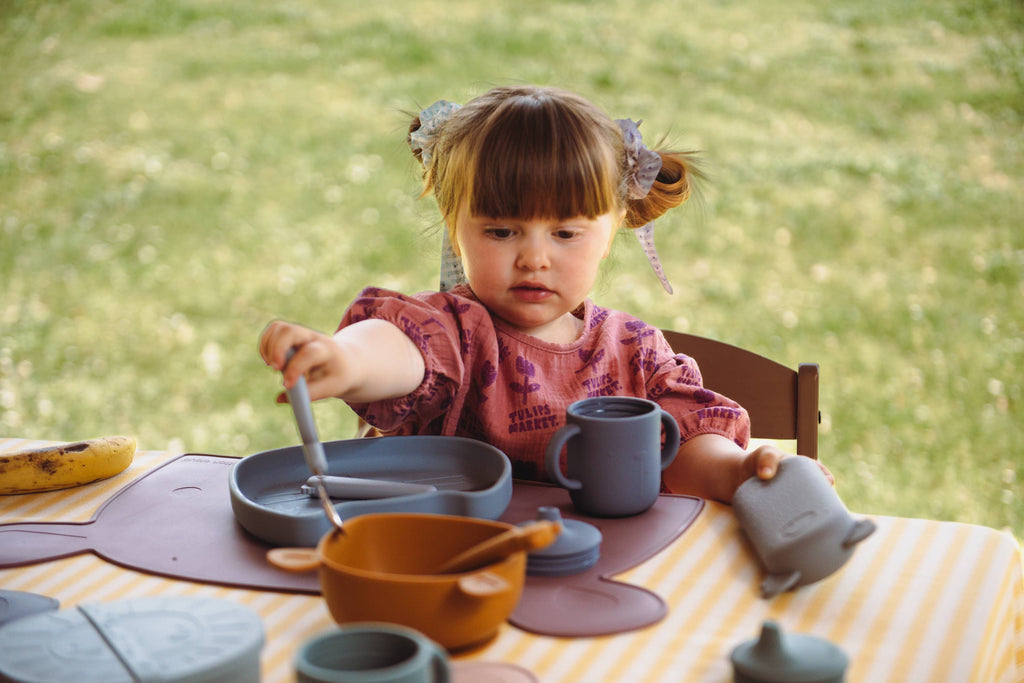 Bol en silicone - enfant - Lili: Moutarde
