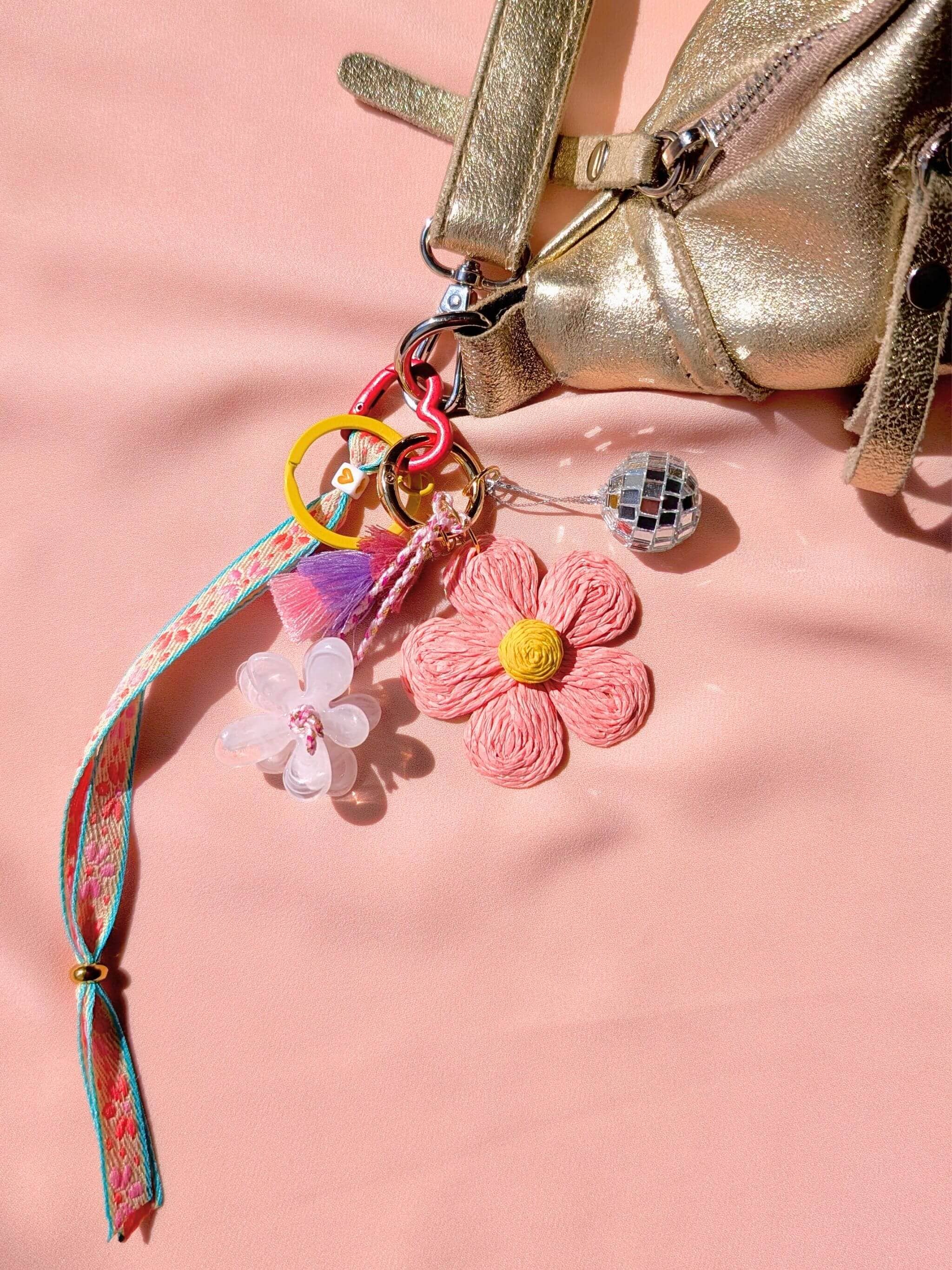 Grigri de sac & porte-clés – BLOOM: Rose