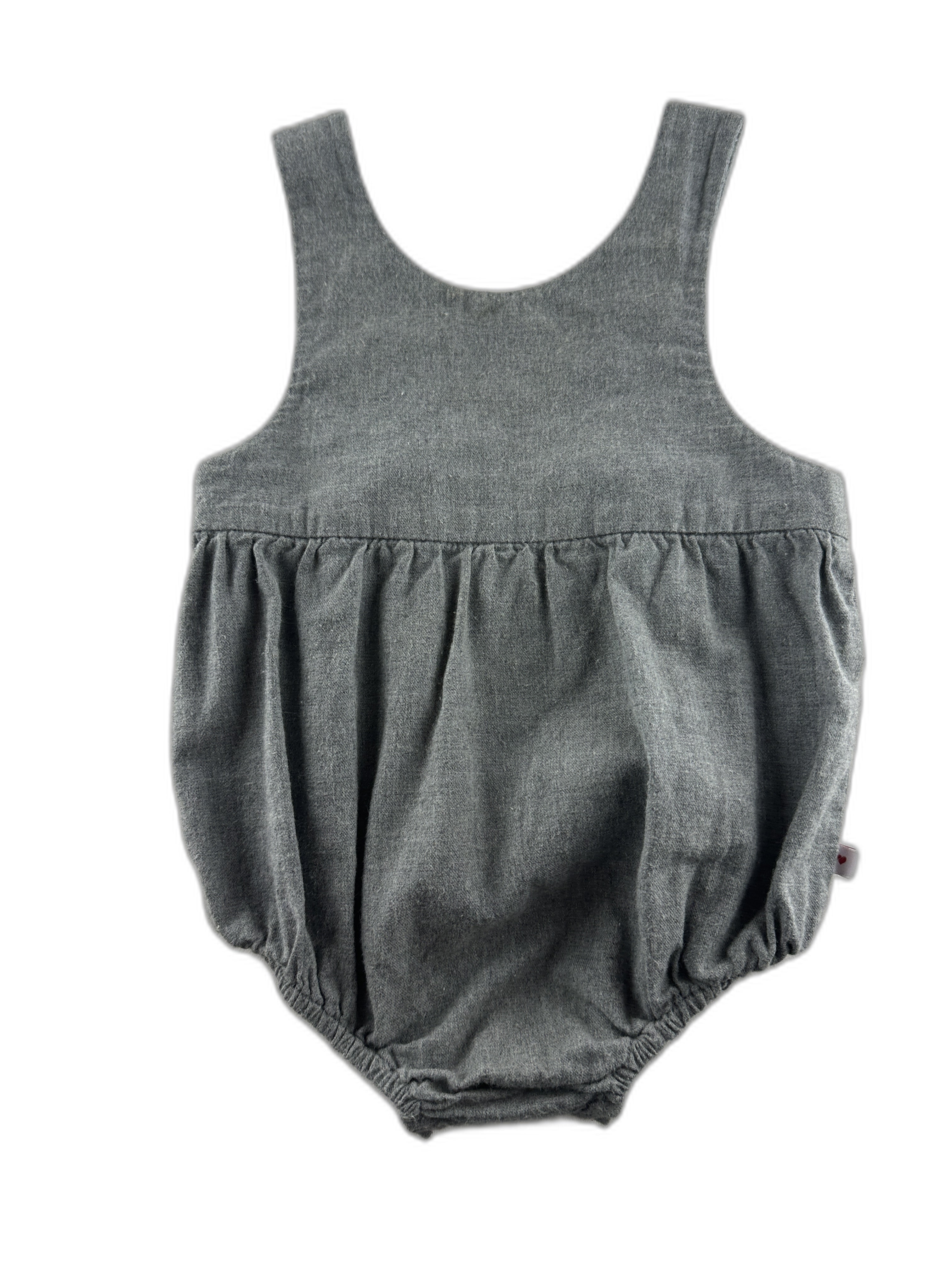 Jacadi - Barboteuse gris chiné uni - 12 mois - seconde main