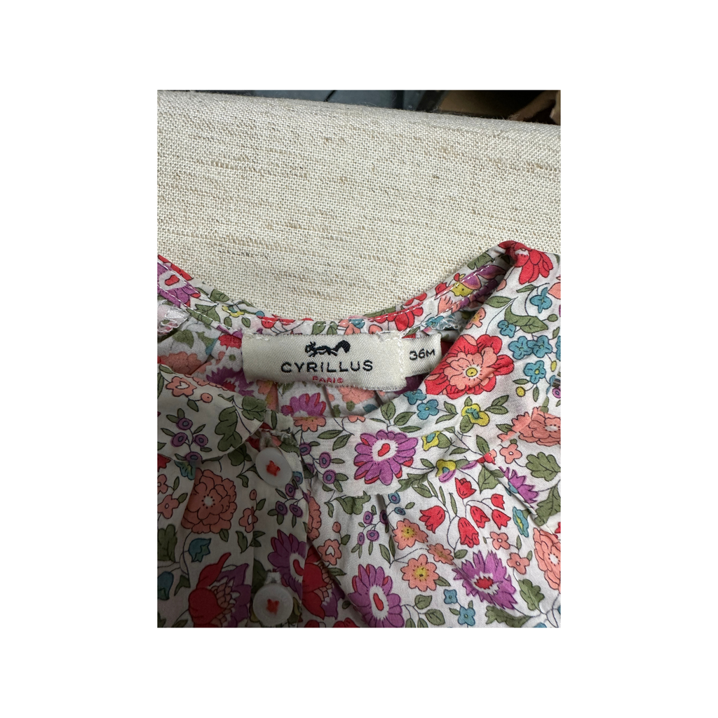 Cyrillus seconde main enfant robe imprimée 36 mois