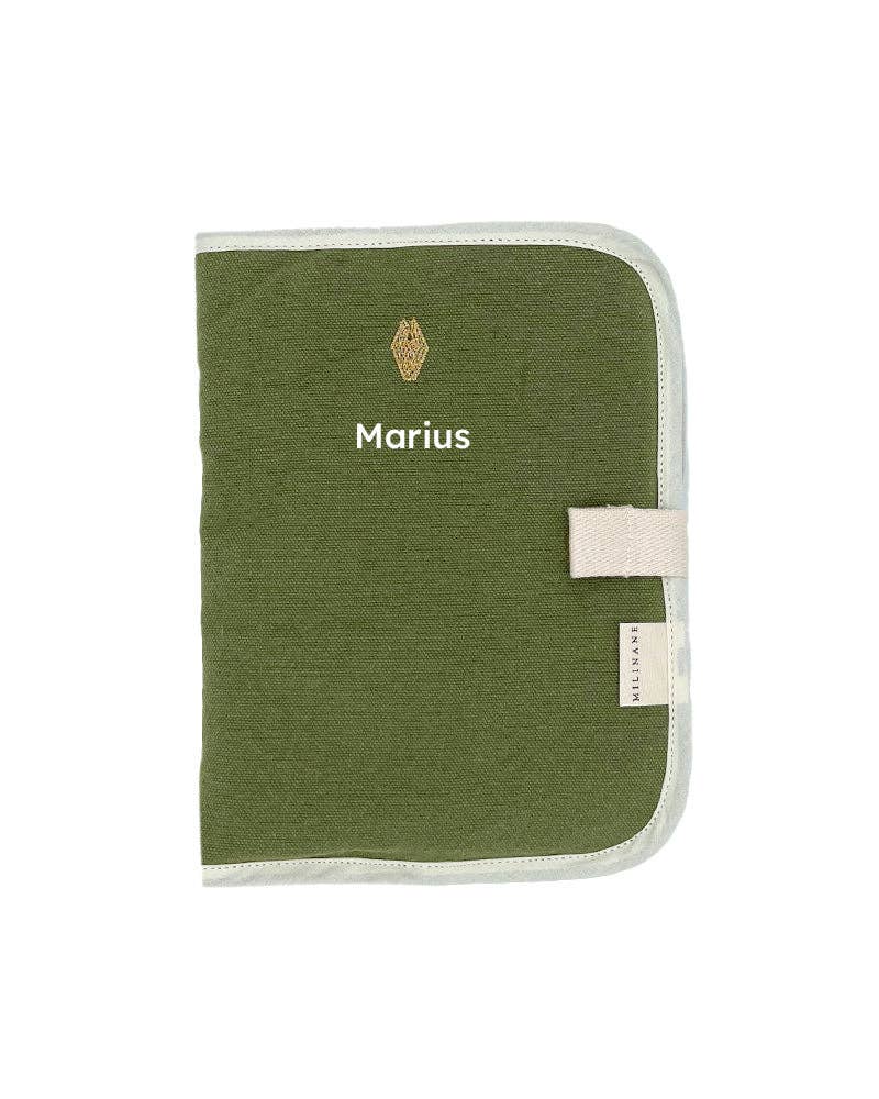 Protège carnet de santé - EDGAR - Kaki olive