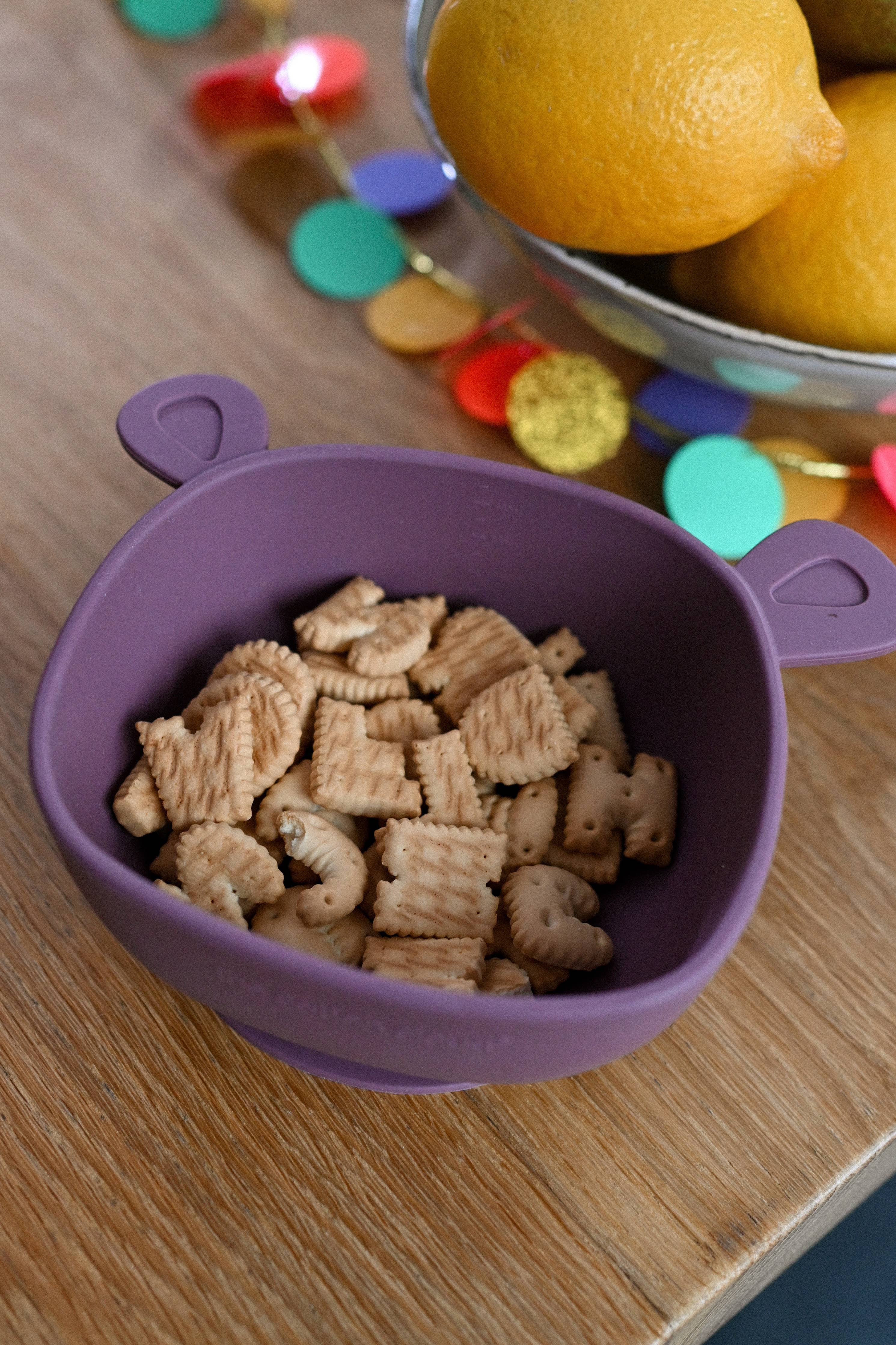 Bol en silicone Lili: Prune