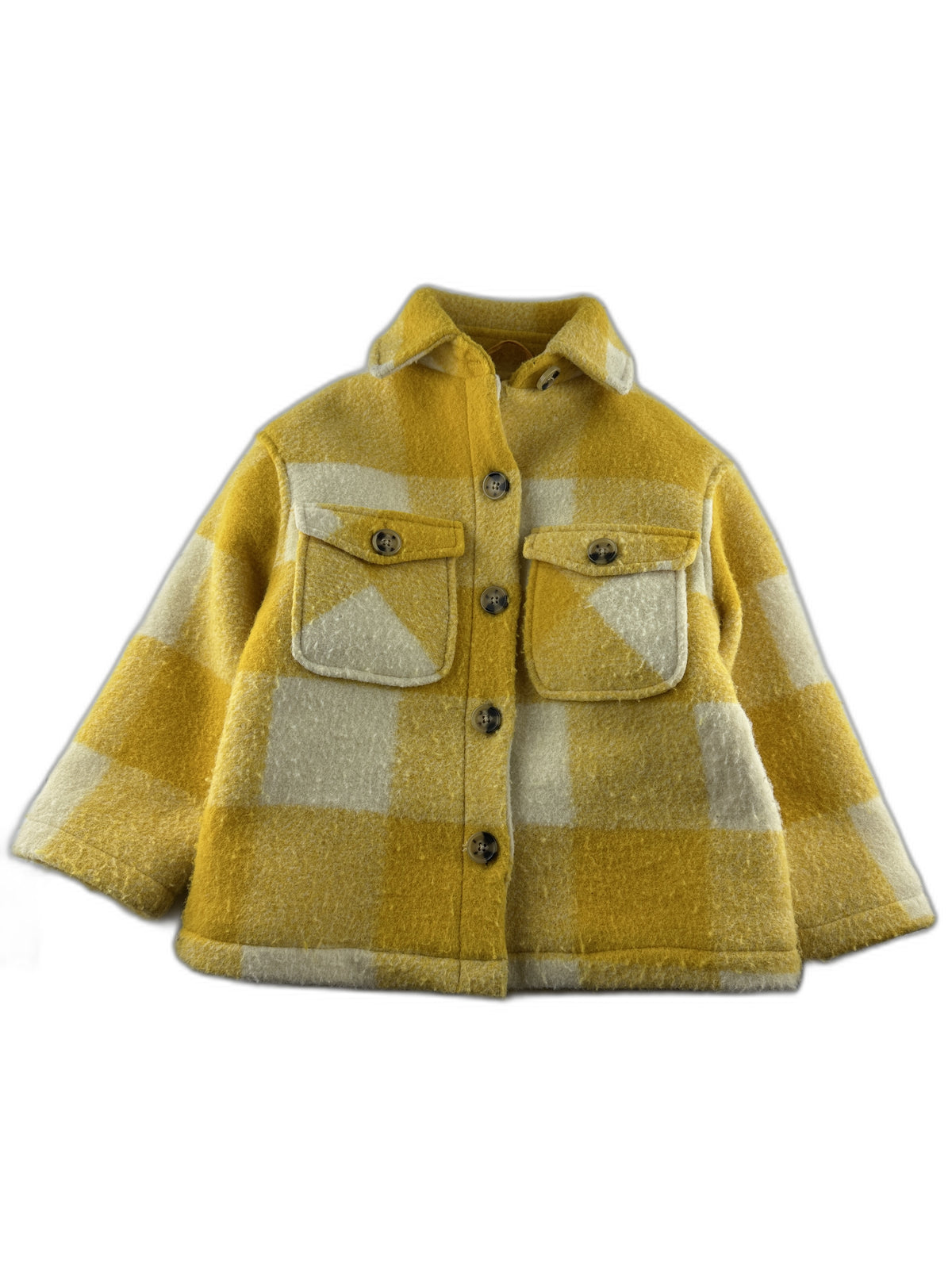 La Redoute - Caban jaune à carreaux - taille 3 ans - seconde main