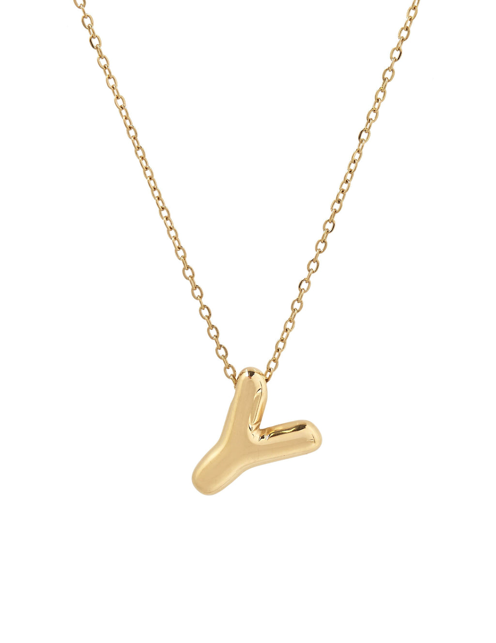 Collier initiale 3D en forme de ballon: J