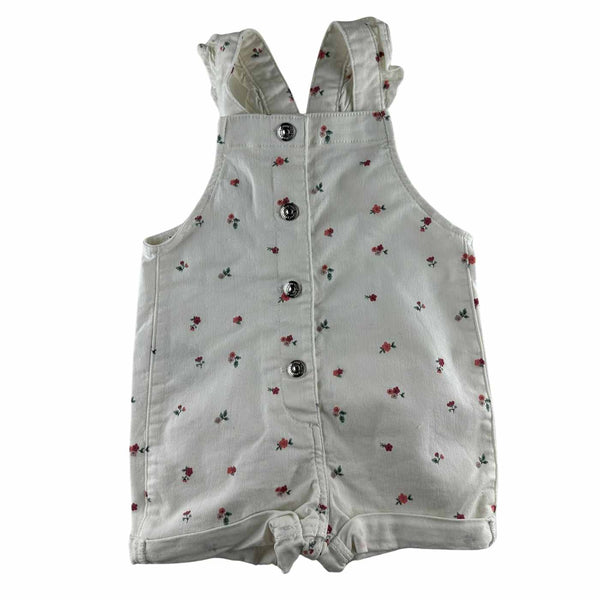 H&M - Salopette short imprimée fleurettes - taille 6 mois - seconde main