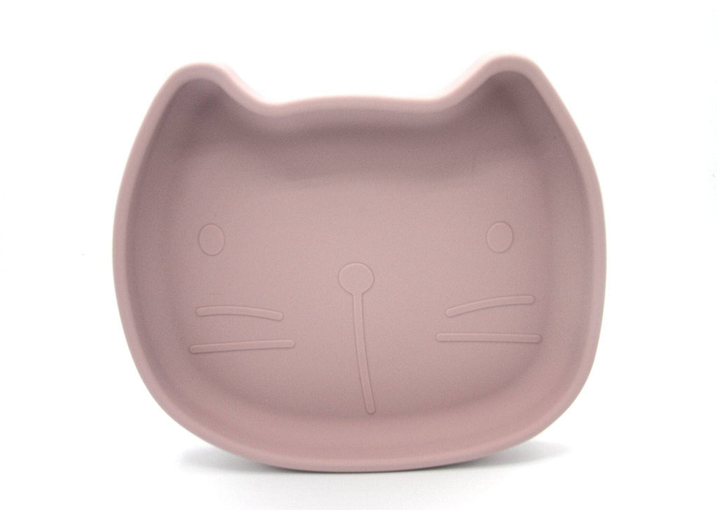 Assiette en silicone avec ventouse - coloris Pippa Dusty Mauve - enfant