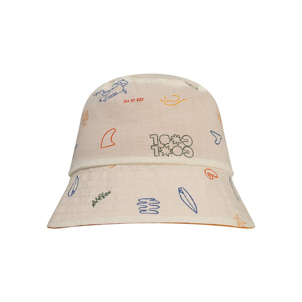 Chapeau de soleil réversible - beige/orange - Surfeur: 0/12 mois