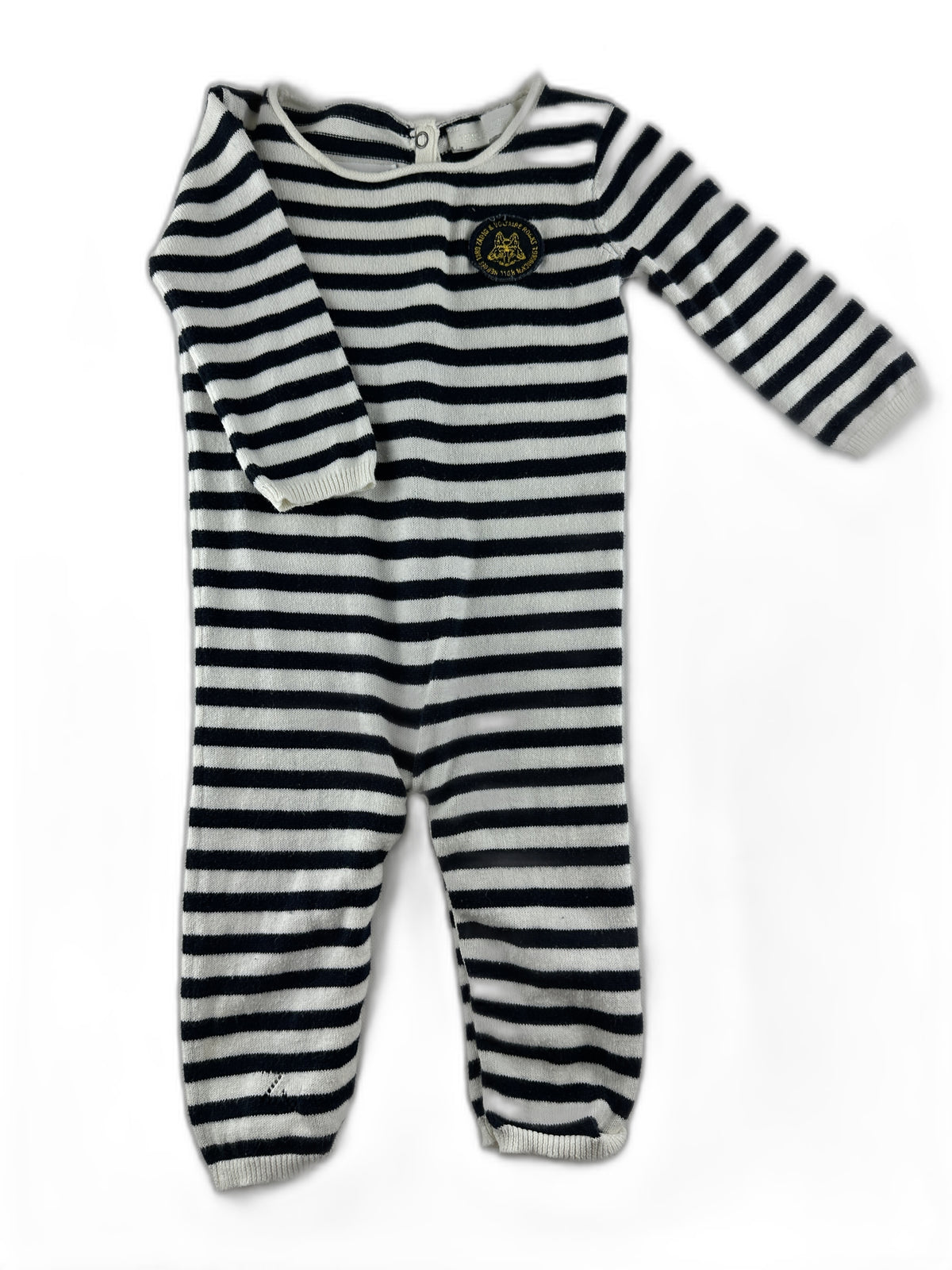 Combinaison Zadig & Voltaire marine à rayures - taille 6 mois - seconde main