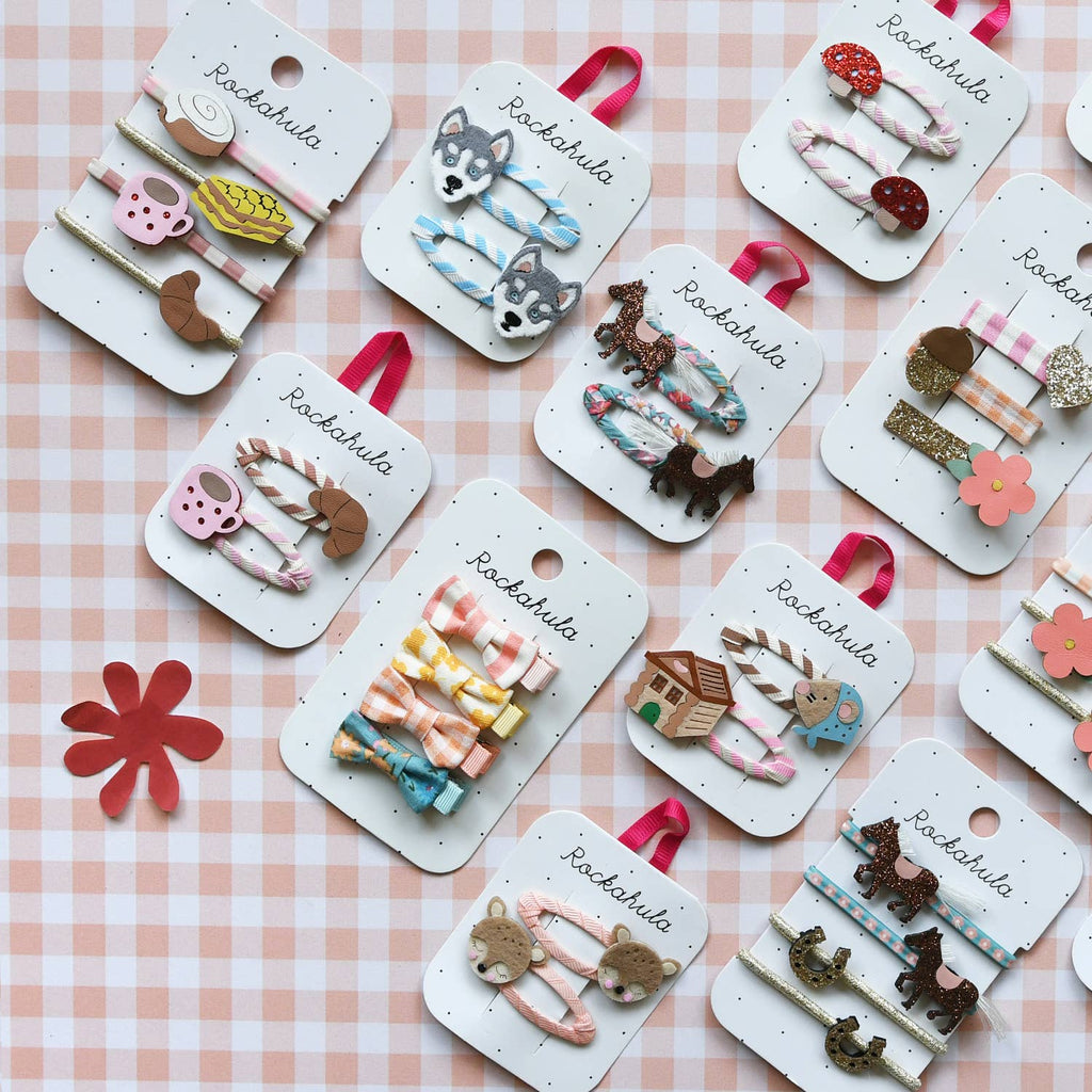 Ensemble de mini-pinces à nœud floral Heidi