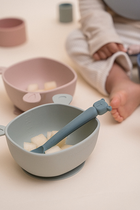 Bol en silicone - enfant - Lili: Moutarde