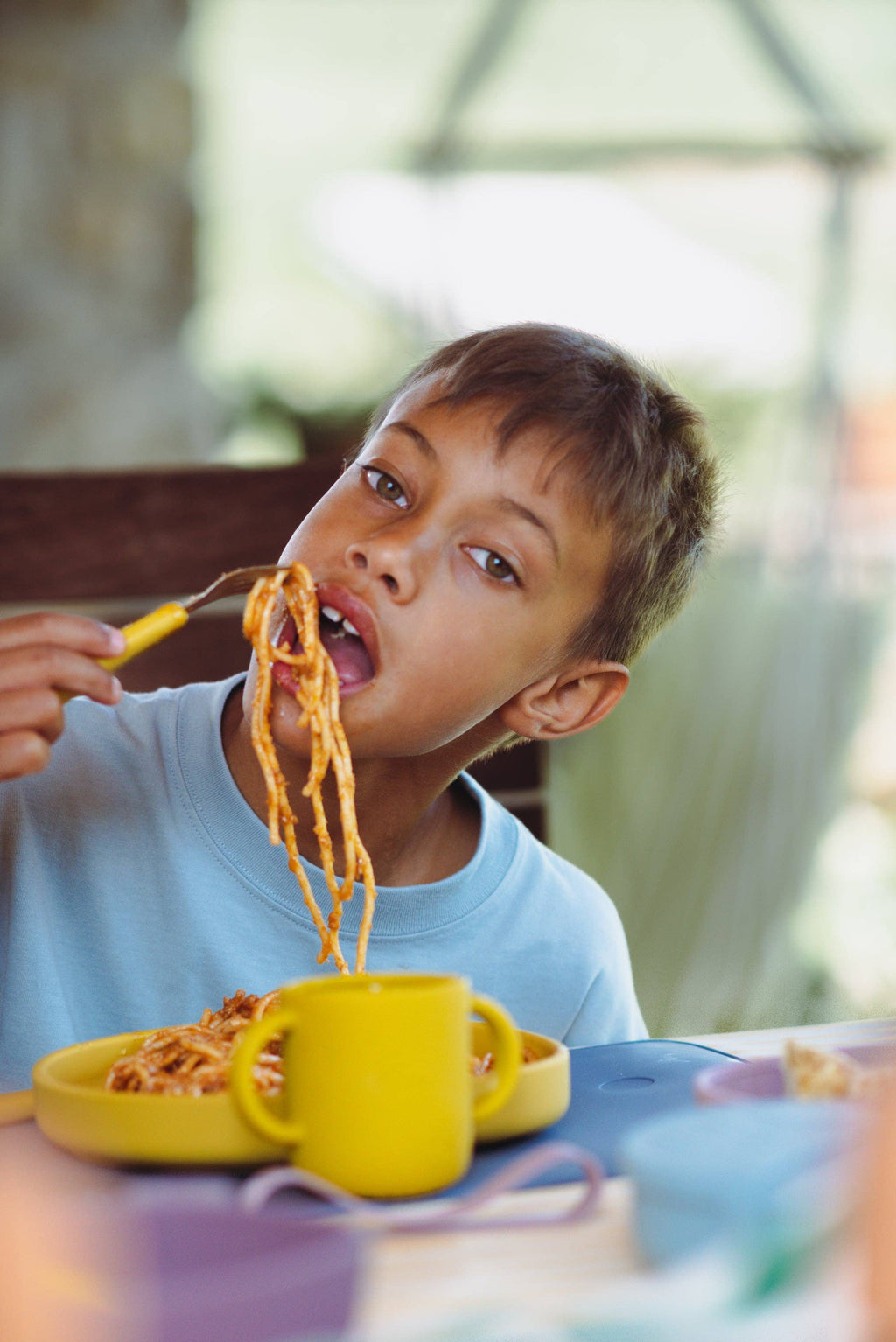 Assiette en silicone avec ventouse - Enfant - coloris Alfie Moutarde -