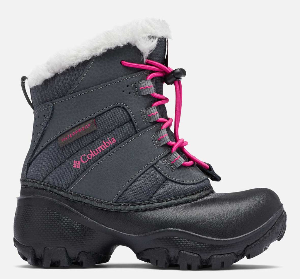 Boots après-ski fourrées enfant, coloris rose et noir, taille 29, Columbia
