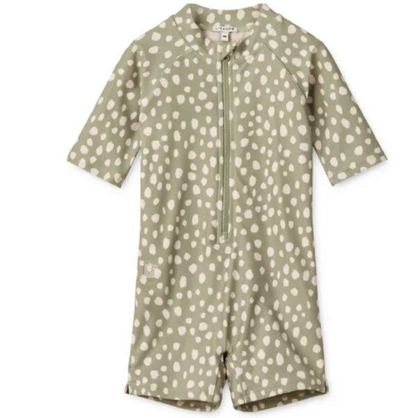 Combinaison-short imprimé taches Liewood chez enbouclekids