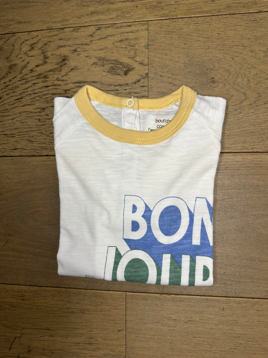 TEE-SHIRT BLANC BOUT'CHOU 18 MOIS