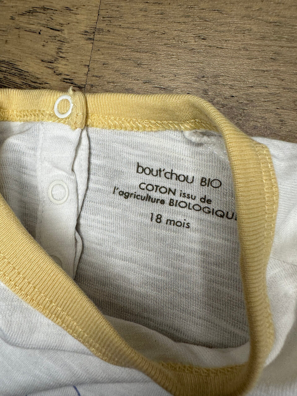 TEE-SHIRT BLANC BOUT'CHOU 18 MOIS