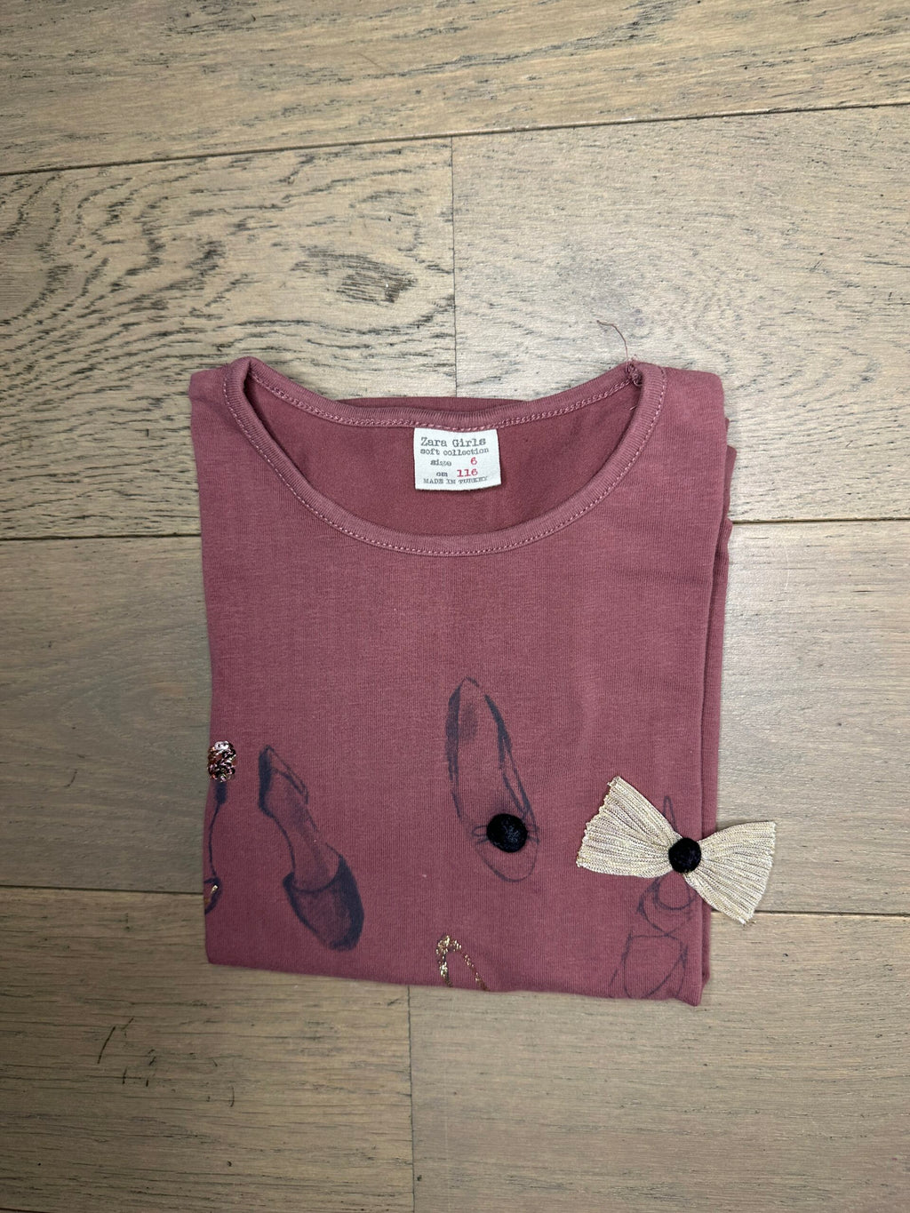 TEE-SHIRT ROSE ZARA 6 ANS