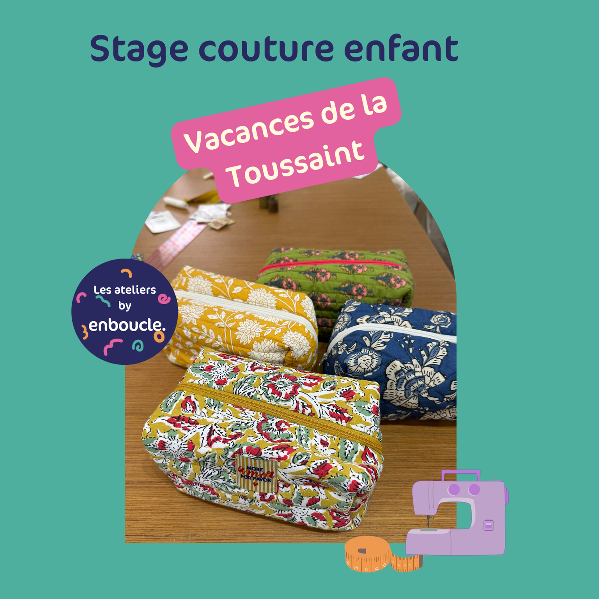 Stage couture enfant – Vacances de la Toussaint