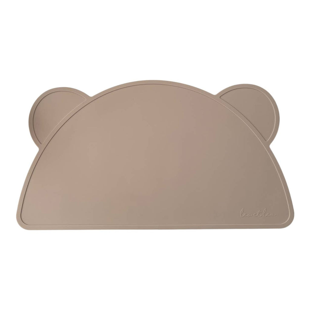 Set de table bébé en silicone ourson beige