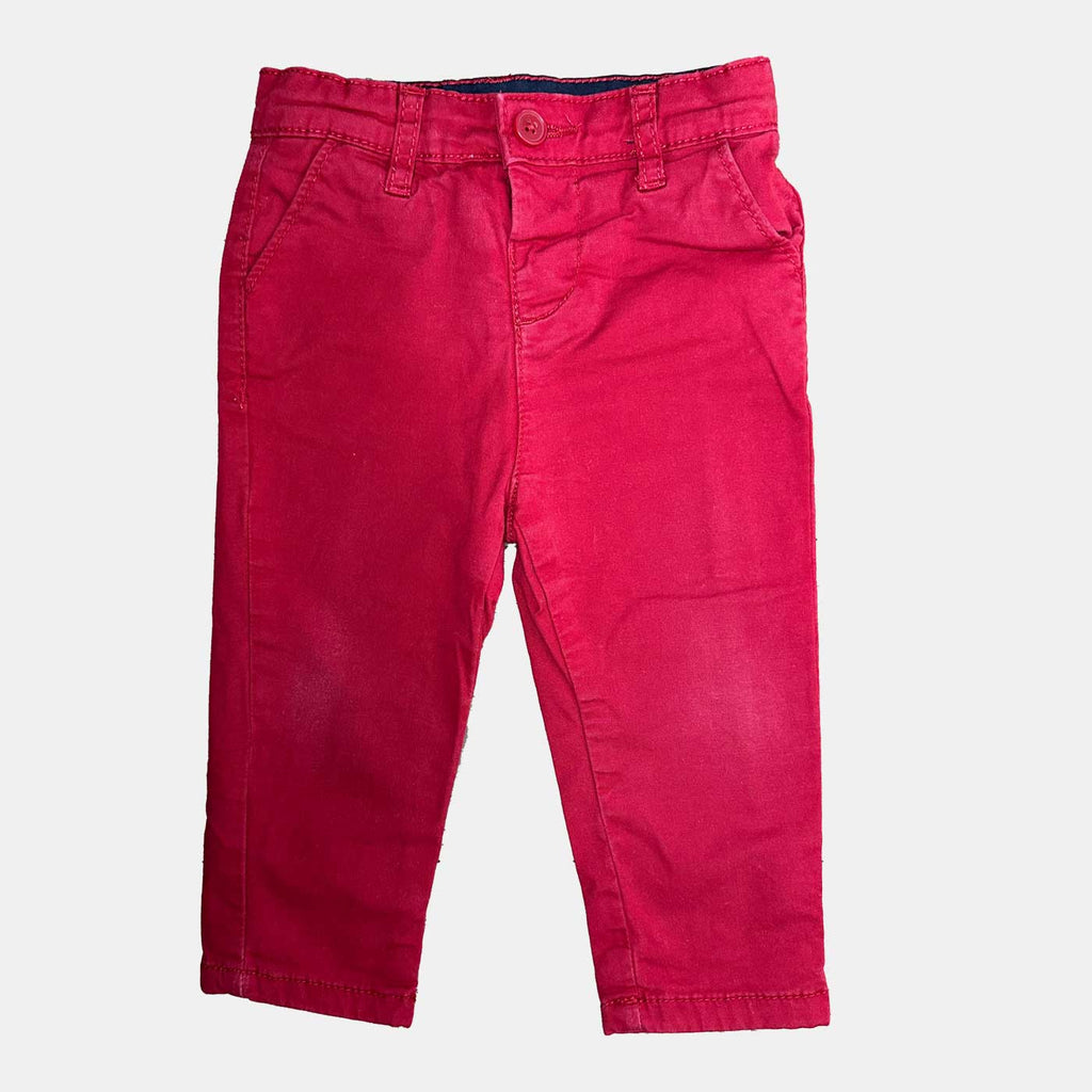 Pantalon rouge 9 mois tape l'œil