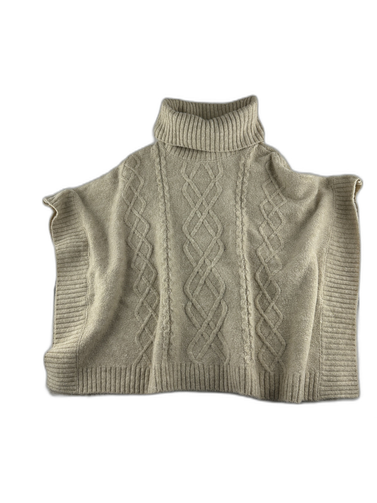 Mango - Pull poncho beige torsadé - taille 5 ans - seconde main
